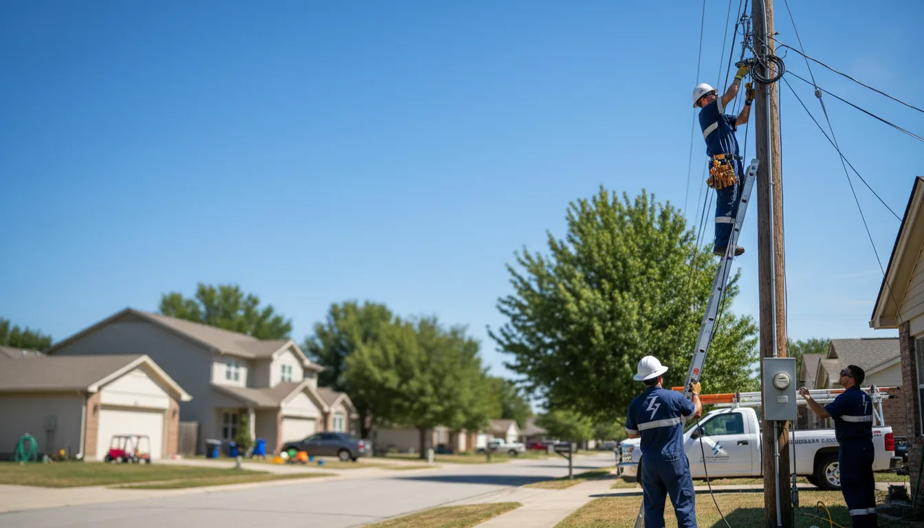 Residential electrician providing installation services in Henderson, MD